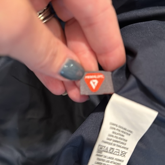 LL Bean Primaloft Hooded 3/4 zip puffer - Picture 5 of 7